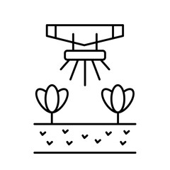 Gardening Color Vector Icon which can easily modify

