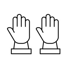 Obraz premium Cleaning gloves Color Vector Icon which can easily modify