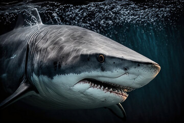 Great white shark - generative ai