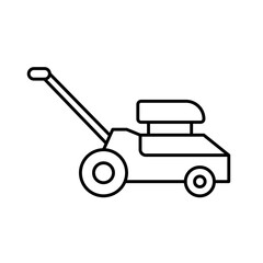 Gardening machine Color Vector Icon which can easily modify

