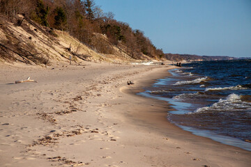 Picturesque beach on the ocean's edge