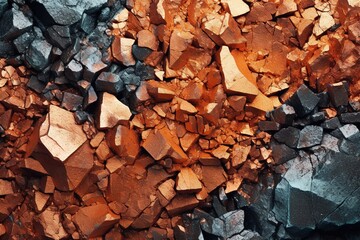 copper ore texture background
