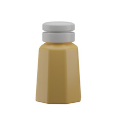 3D Pepper Bottle Illustration