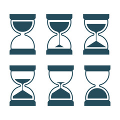 Vector hourglass set, vector collection