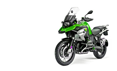 Fototapeta na wymiar motorcycle in action Adventure Motorcycle. motorcycle travel concept