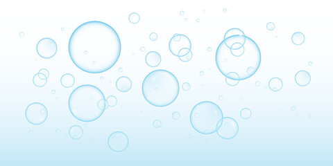 Realistic soap bubbles. Png Bubbles are located on a transparent background. Flying soap bubbles. PNG.