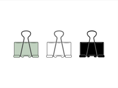 Binder Clip Clipart SVG Cut File | Binder Clip SVG | School Supplies Svg | Work Paperclip Svg | Paperclip Svg | Bulldog Clip