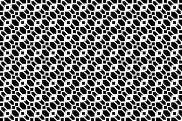 Abstract black and white, monochrome pattern. Seamless, repeatable geometric pattern. Modern abstract design for wallpapers, covers, textile and other projects.