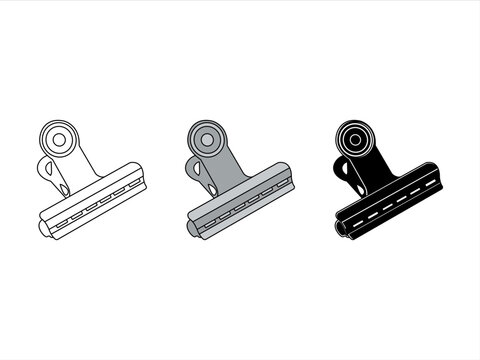 Binder Clip Clipart SVG Cut File | Binder Clip SVG | School Supplies Svg | Work Paperclip Svg | Paperclip Svg | Bulldog Clip