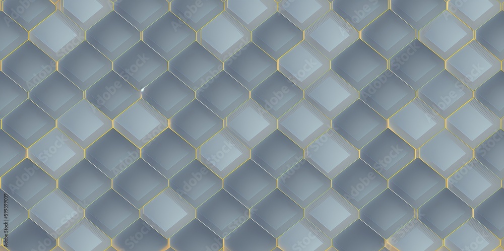 Poster abstract hexagon concept design, abstract technology background. generative ai