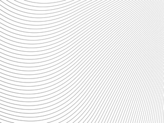 Curvy black lines on white background for postcards, business card, sites, vector illustration