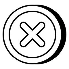 Obraz premium A modern design icon of delete