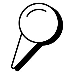 Hijab pin icon in trendy style