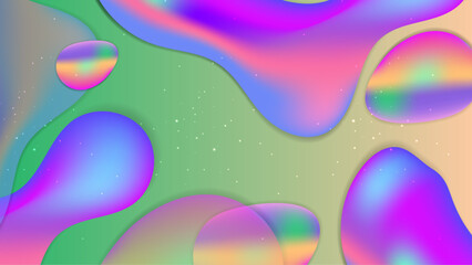 Vector modern colorful colourful abstract background with fluid shapes