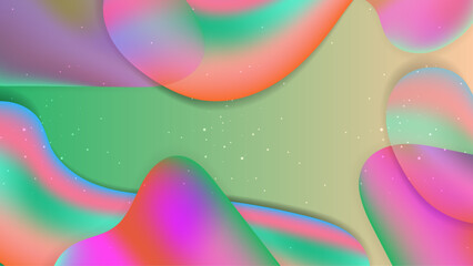 Obraz na płótnie Canvas Vector colourful colorful color liquid background