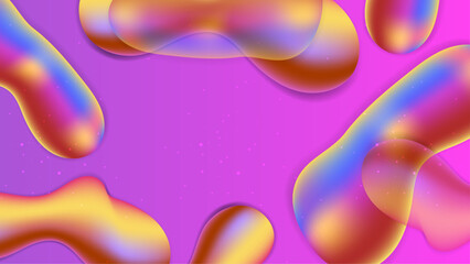Vector colorful colourful liquid shapes background