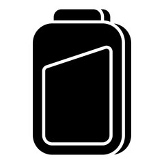 A flat design icon of mobile battery