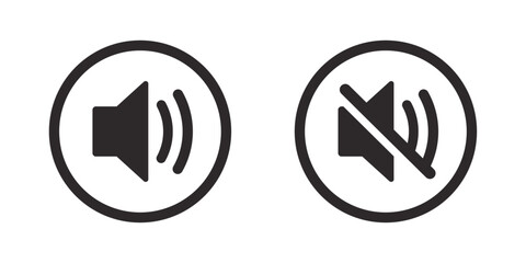speaker sound sign icon vector Illustration