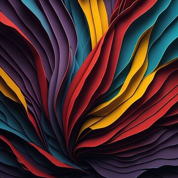 3D realistic abstrack  colorful background 