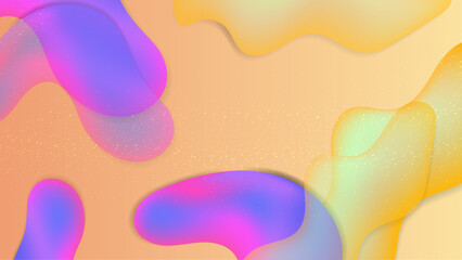 Vector gradient colorful colourful fluid shapes background
