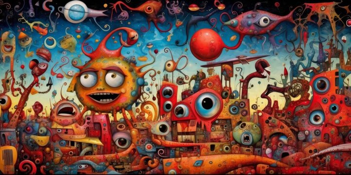 Surreal Abstract Lucid Dream Colorful Wallpaper