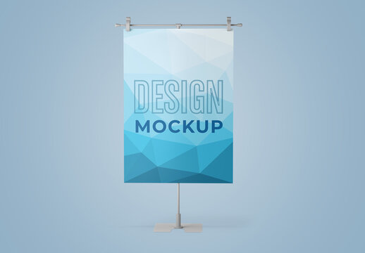 Poster Clip Stand Mockup