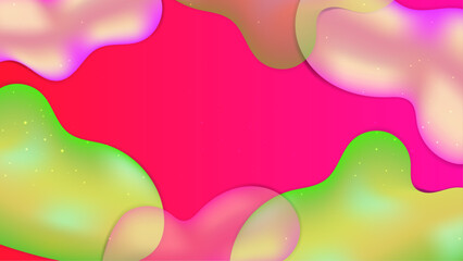 Vector colorful colourful gradient realistic liquid background