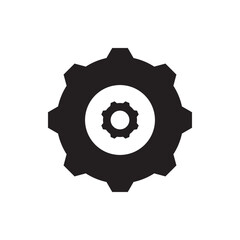 Obraz premium Gear icon on white background Vector graphics
