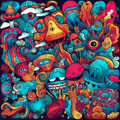 Generative Trippy Clipart Patterns to Mesmerize