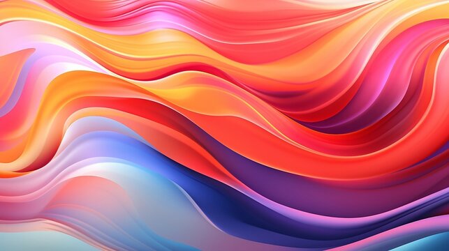 Mist cloud. Paint water. Fluid splash. Storm wave. Blue orange red color. abstract art background.