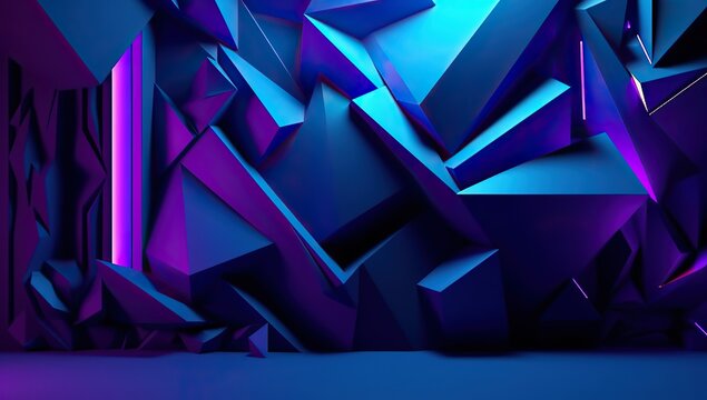 Work harder Wallpaper 4K, Neon Lights, Blue background