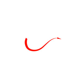 Red Devil Tail Vector 