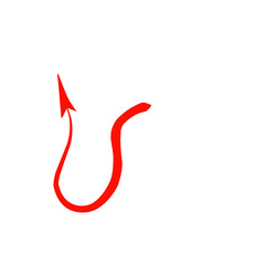 Red Devil Tail Vector 