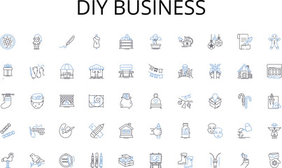 Diy business line icons collection. Solar, Wind, Hydroelectric, Geothermal, Biomass, Tidal, Biogas vector and linear illustration. Photovoltaic,Wave,Green outline signs set