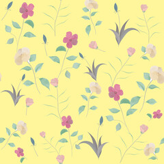 Floral pattern in small colorful flowers. Liberty style.