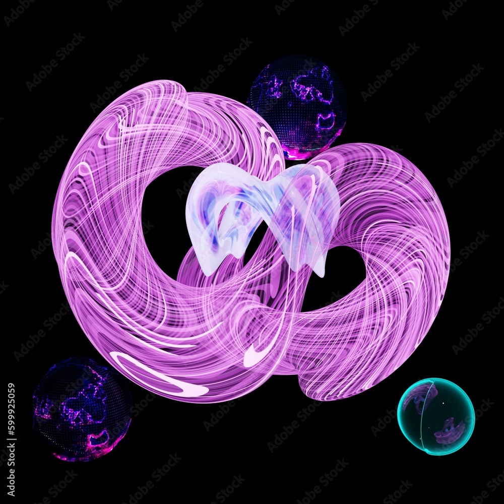 Poster abstract background with circles