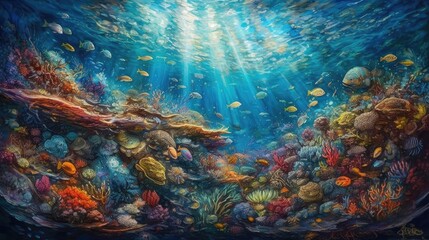 Obraz na płótnie Canvas under water beauty