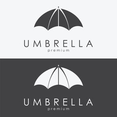 Colorful Umbrella Logo Template with Simple Concept
