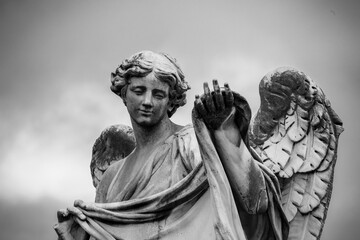 Statue on Ponte Sant'Angelo, in Rome, Italy	
