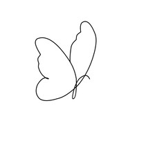 Butterfly Continuous Line 