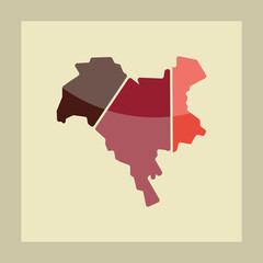 Kyiv map illustration creative design