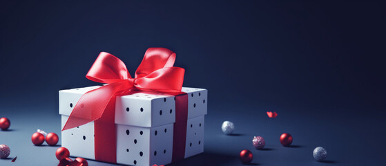 赤いリボンの贈り物 ,プレゼントギフト,Generative AI