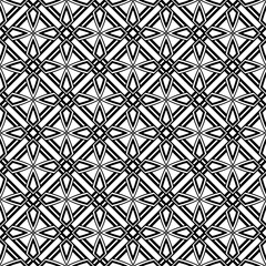 Vector seamless pattern. Modern stylish texture. Monochrome, linear abstract background.