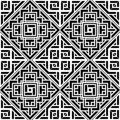 Vector seamless pattern. Modern stylish texture. Monochrome, linear abstract background.