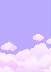 background design with the concept of sky with clouds
