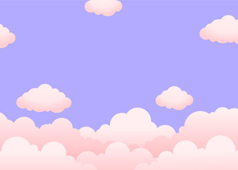 background design with the concept of sky with clouds
