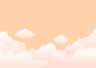background design with the concept of sky with clouds