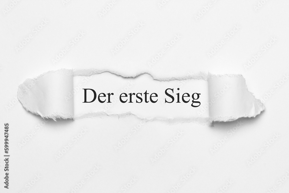 Canvas Prints Der erste Sieg	