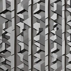 A tessellation of irregular polygons in shades of gray and beige4, Generative AI