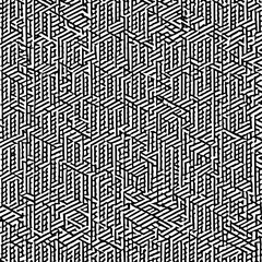 A repeating pattern of interlocking squares in black and white4, Generative AI
